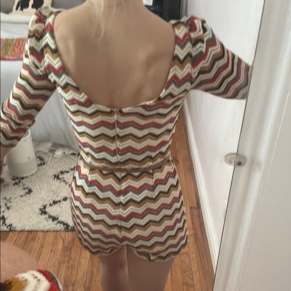 Chevron Patterned Romper - image 3